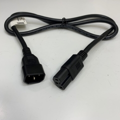 Dây Nguồn Cisco 72-4161-01 Dài 1.2M 4ft Volex VAC15BS VAC14SS Computer AC Power Cord IEC C14 to C15 13A 250V 16AWG 3x1.31mm² Cable OD 8.5mm For Jumper Power Cord Cisco Catalyst 3650 Switch