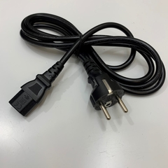 Dây Nguồn Honglin HL-014 HL-026 AC Power Cord Europe Plug Schuko CEE 7/7 to IEC320 C13 10A 250V 3x1.0mm² H05VV-F Cable OD 7.0mm For PC Dell HP Lenovo Length 2M