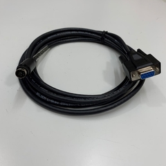 Cáp 3M 10ft RS232 Communication Shielded Cable Mini Din 8 Pin Male to DB9 Female For PLC Xinje XD5-48T6-C wich HMI Samkoon SK-102HE