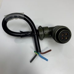 Cáp 0.2M Size 18 MS3057-10A Right Angle Plug Connector YONGJIN 18-10S 4 Pin to 4 Core Open End For Servo Motor Power Supply Cable