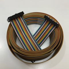 Cáp Matsushita 26 Pin Flat Ribbon Rainbow IDC Female Pitch 2.54mm 2-Row Gold Plated Cable Dài 1.5M For Robot Controller, CNC Digital Servo Driver