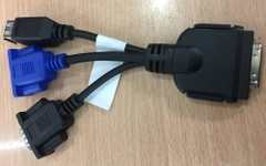Cáp Cisco 37-1016-01 KVM Server USB VGA Serial DB9 RS232 Dongle Cable Adapter N20-BKVM
