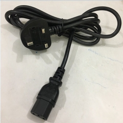 Dây Nguồn LINETEK LP-61L LS-60 Power Cord BS1363A To C13 10A 250V 3x0.75mm² For Thiết Bị Mạng Cisco Juniper Switch Và Máy PC LENOVO IBM HP DELL Black Length 1.8M