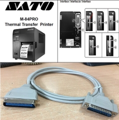 Cáp Máy In Mã Vạch Tem Nhãn Công Nghiệp SATO M84Pro PCM-1100-06 Parallel Cable LPT IEEE1284 Parallel DB25 to DB36 Centronics Length 1.9M