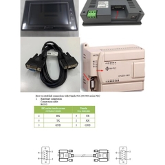 Cáp Lập Trình HMI Samkoon SK Series Với PLC Nanda NA-200/400 Series Cable RS232 DB9 Female to DB9 Male Dài 1.8M Có Chống Nhiễu Shielded