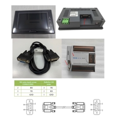 Cáp Lập Trình Kết Nối Màn Hình HMI Samkoon SK Series Với PLC HollySys LM Series Connection Cable RS232 DB9 Female to DB9 Male Dài 1.8M Có Chống Nhiễu Shielded