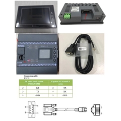 Cáp Lập Trình HMI Samkoon SK Series Với PLC Keyence KV/VisualKV Series Cable RS232 RJ11/RJ12 6 Pin to DB9 Female Dài 1.8M Có Chống Nhiễu Shielded