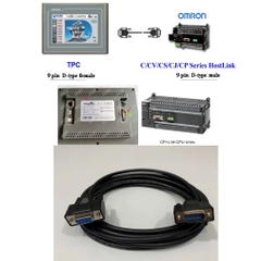 Cáp Lập Trình RS232 DB9 Male to DB9 Female Dài 3M For PLC OMRO C/CV/CS/CJ/CP Series HostLink Với HMI MCGS TPC Series