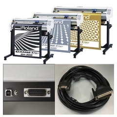 Cáp Kết Nối Máy Vẽ Cắt Decal Roland GX Vinyl Cutter Plotter RS232C DB25 Male to DB9 Female For Roland GX-24 GX-400 GX-300 GX-640 GX-500 Cable Length 5M