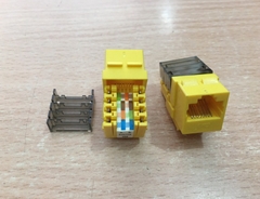 Nhân Mạng Alantek Cat5e 302-202LF1-00YL MODULAR JACK RJ45 CAT5E Yellow Keystone