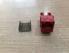 Nhân Mạng Alantek Cat5e 302-202LF1-00RD MODULAR JACK RJ45 CAT5E RED Keystone