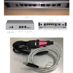 Bộ Combo Cáp Kết Nối Serial Config Cable RS232 DB9 Female to Mini Din 8 Pin Male 1.8M & USB to RS232 Z-TEK For Visca Connect to Lancom Router Devices