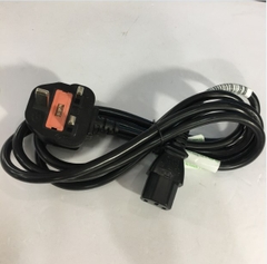 Dây Nguồn I-SHENG SP-62 IS-14 UK Chuẩn 3 Chấu Có Cầu Chì AC Power Cord BS1363 to C13 10A 250V 3x1.0mm Length 2M