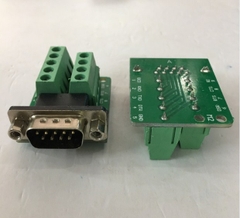 Khối Module Bắt Vít RS232 DB9 Male Terminal Block Header Connector Universal Adapter 1 Pack