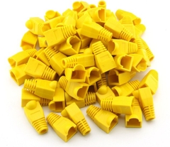 Đầu Boot color chụp dây mạng cat5/cat6 RJ45 Rubber Boot Packs For Network / Patch Cables (100PCS) YELLOW
