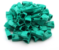 Đầu Boot color chụp dây mạng cat5/cat6 RJ45 Rubber Boot Packs For Network / Patch Cables (100PCS) GREEN