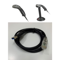 Cáp Máy Quét Mã Vạch ZEBEX 171-10U302-200 Cable USB Shielded Dài 1.3M For ZEBEX Z-3100 Z-3101 Z-3220 Plus Linear Image Handheld Scanner