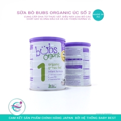 Sữa Bubs Organic Úc số 1