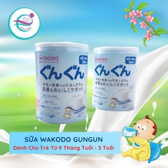 Sữa Wakodo GUNGUN cho bé từ 9 tháng đến 3 tuổi 830gr