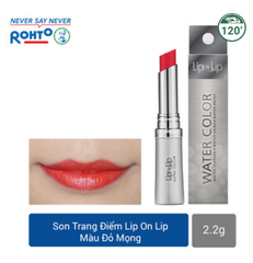 Son Lip on Lip Water Color Juicy Red - Đỏ mọng 2.2g