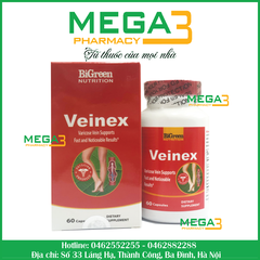 Veinex giúp giảm suy tắc tĩnh mạch và bệnh trĩ