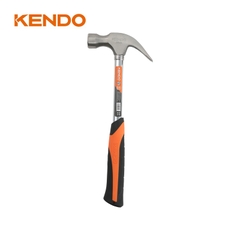 Búa nhổ đinh 450g/16oz có trục hình ống và tay cầm bọc nhựa Kendo - 25101