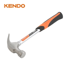 Búa nhổ đinh 450g/16oz có trục hình ống và tay cầm bọc nhựa Kendo - 25101