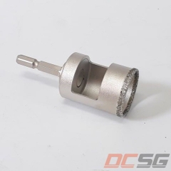 Mũi khoan đá, thủy tinh 25x60mm chuôi lục giác Unika DJW25.0x60S