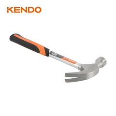 Búa nhổ đinh 450g/16oz có trục hình ống và tay cầm bọc nhựa Kendo - 25101