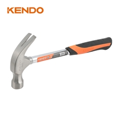 Búa nhổ đinh 450g/16oz có trục hình ống và tay cầm bọc nhựa Kendo - 25101