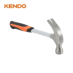 Búa nhổ đinh 450g/16oz có trục hình ống và tay cầm bọc nhựa Kendo - 25101