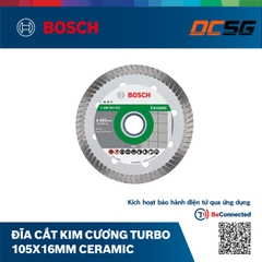 Đĩa cắt kim cương Turbo 105x16mm (ceramic) Bosch 2608603615