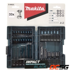 Bộ mũi vít và khoan kim loại Impact Black Makita E-06622 (33 chi tiết/bộ)