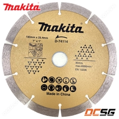 Đĩa cắt kim cương cho bê tông/ tường gạch 180x25.4/22.23mm Makita D-74114