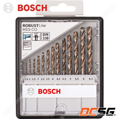 Bộ mũi khoan thép, inox HSS-Co Bosch