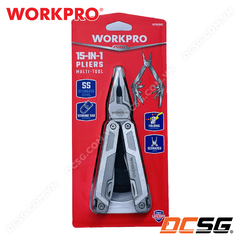 Kìm đa năng bằng thép không rỉ 15-in-1 Workpro WP382002