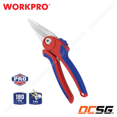 Kéo cắt cành, cắt hoa 7.5 inch-190mm WORKPRO WP332002