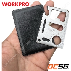 Móc khóa đa năng bằng thép không rỉ 11 trong 1 WORKPRO WP382013