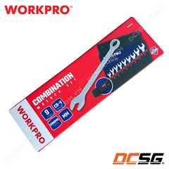 Bộ cờ lê vòng miệng bằng thép CR-V 9PCS (8-19mm) WORKPRO WP202502