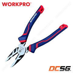 Kìm điện đa năng đoàn bẩy trợ lực bằng thép CR-V cao cấp 200mm WORKPRO