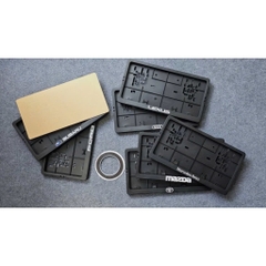 Khung biển số ô tô bằng nhựa PP cao cấp Brosco – 50057 (tùy chọn logo xe)