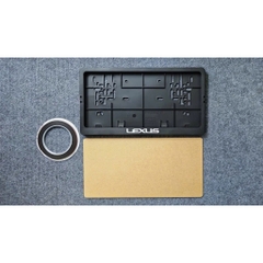 Khung biển số ô tô bằng nhựa PP cao cấp Brosco – 50057 (tùy chọn logo xe)