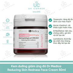 Kem dưỡng giảm ửng đỏ Dr Medica Reducing Skin Redness Face Cream 50ml