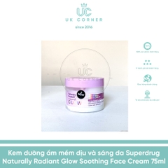 Superdrug Naturally Radiant Glow Soothing Face Cream 75ml