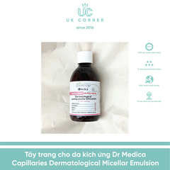 Tẩy trang cho da kích ứng Dr Medica Capillaries Dermatological Cleansing Micellar Emulsion 250ml