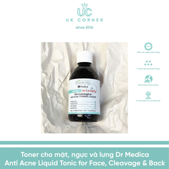 Toner trị mụn cho mặt, ngực và lưng Bielenda Dr Medica Dermatological Anti Acne Liquid Tonic for Face Cleavage and Back 250ml