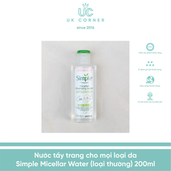 Nước tẩy trang Simple Micellar Water