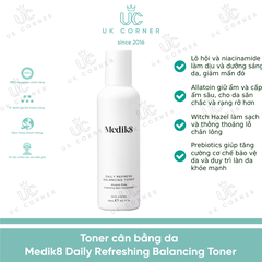 Toner cân bằng da Medik8 Daily Refreshing Balancing Toner