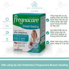 Viên uống lợi sữa Vitabiotics Pregnacare Breast-feeding