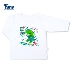 set 5 áo tay dài trắng in